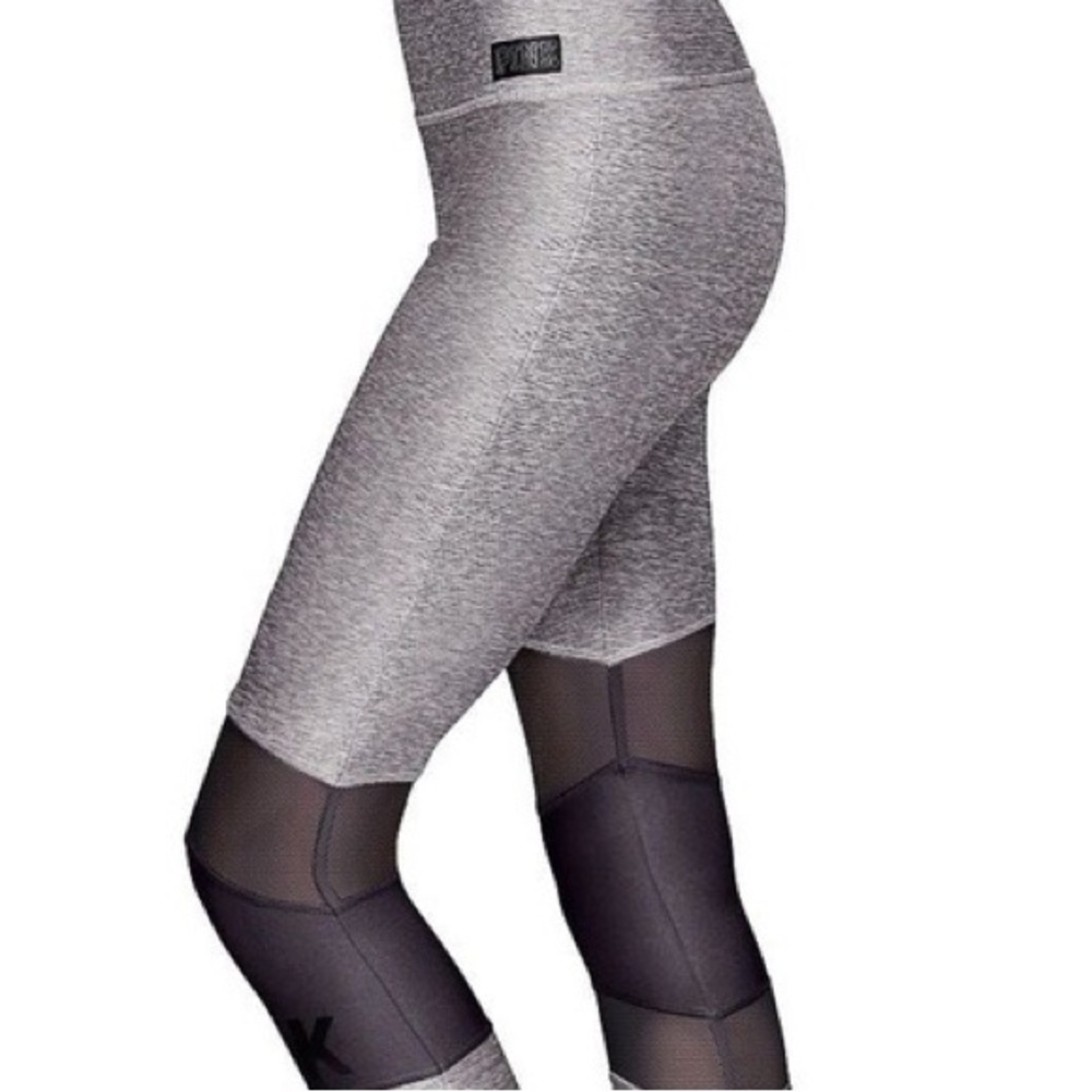 Victoria’s Secret PINK VS ultimate leggings with mesh cut outs Grey / Gray